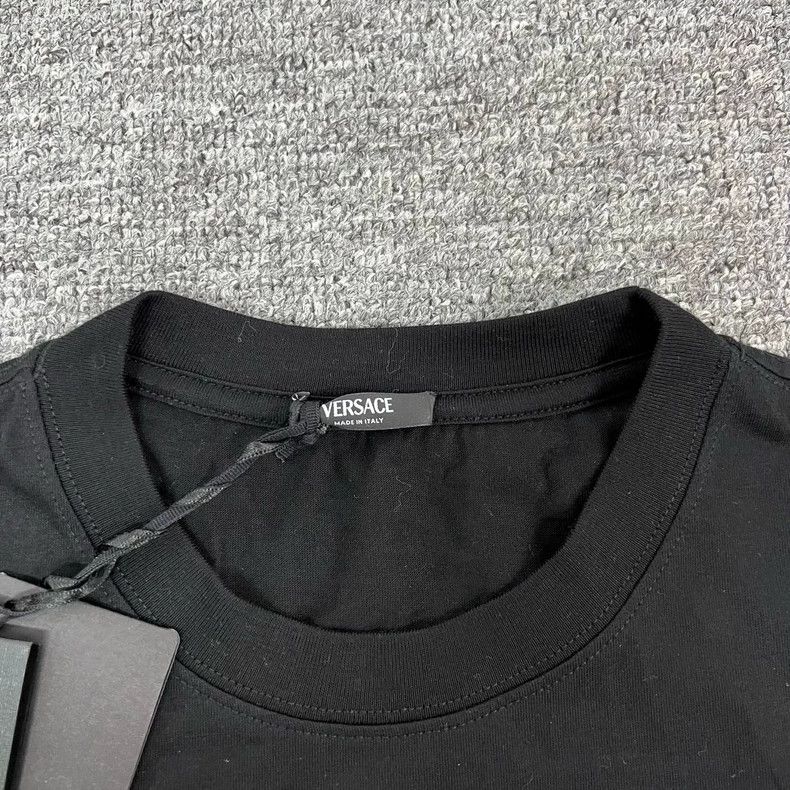 Versace Versace Logo Short Sleeve T-Shirt with Rhinestones Size S / US 4 / IT 40 - 5 Thumbnail
