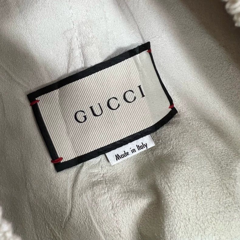 Gucci Gucci Logo Small Lambskin Leather Jacket Size L / US 10 / IT 46 - 7 Thumbnail