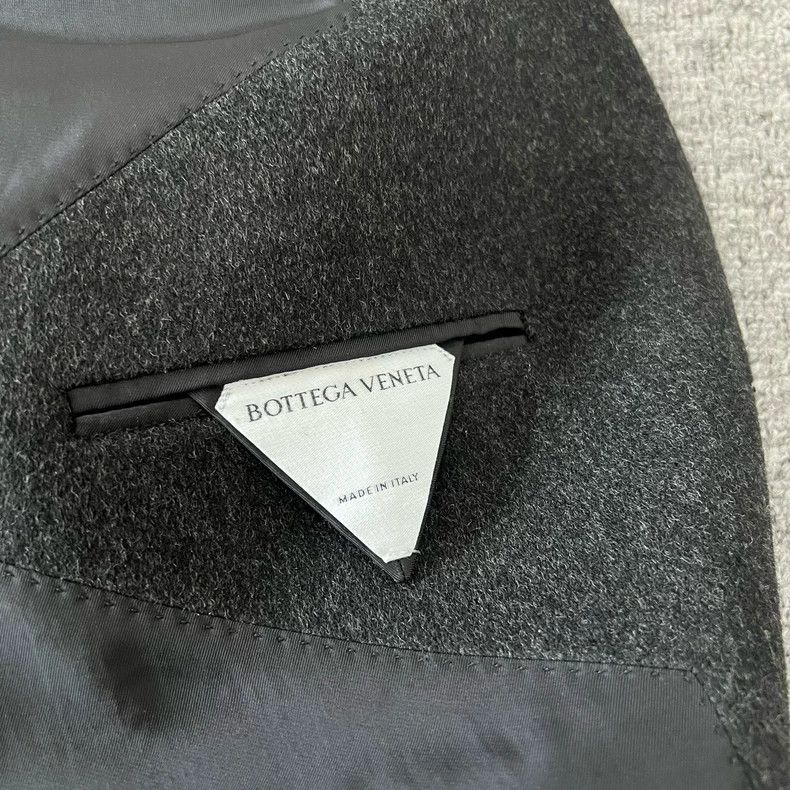Bottega Veneta Bottega Veneta Wool Coat with Triangle Logo Size M / US 6-8 / IT 42-44 - 6 Thumbnail