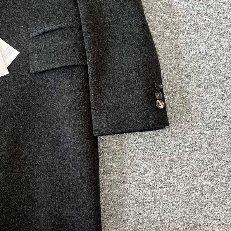 Bottega Veneta Bottega Veneta Wool Coat with Triangle Logo Size M / US 6-8 / IT 42-44 - 5 Thumbnail