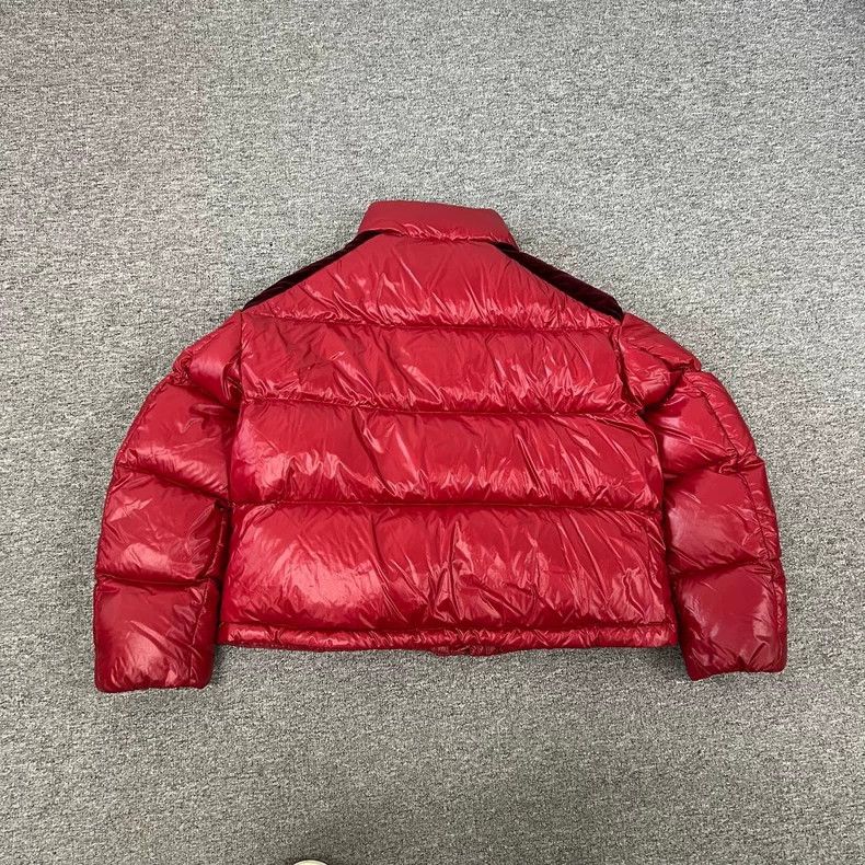 Moncler Moncler Red Velvet Padded Jacket Size 2 Size M / US 6-8 / IT 42-44 - 2 Thumbnail