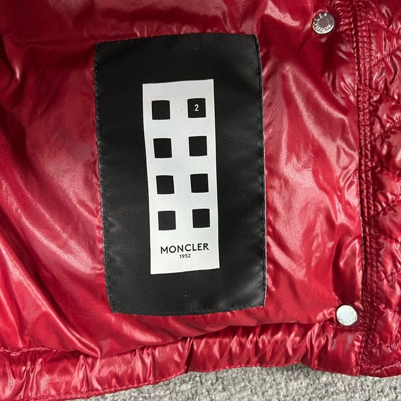 Moncler Moncler Red Velvet Padded Jacket Size 2 Size M / US 6-8 / IT 42-44 - 7 Thumbnail