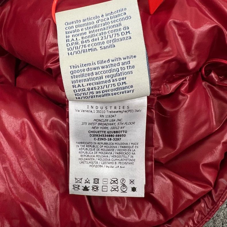 Moncler Moncler Red Velvet Padded Jacket Size 2 Size M / US 6-8 / IT 42-44 - 8 Thumbnail