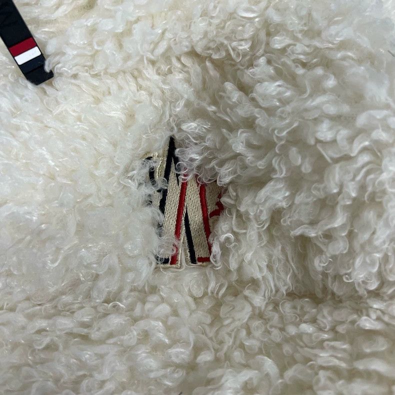 Moncler Moncler White Teddy Fleece Down Jacket Size XS / US 0-2 / IT 36-38 - 5 Thumbnail