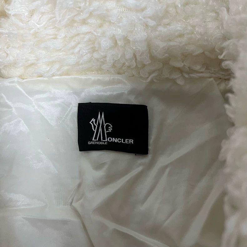 Moncler Moncler White Teddy Fleece Down Jacket Size XS / US 0-2 / IT 36-38 - 6 Thumbnail