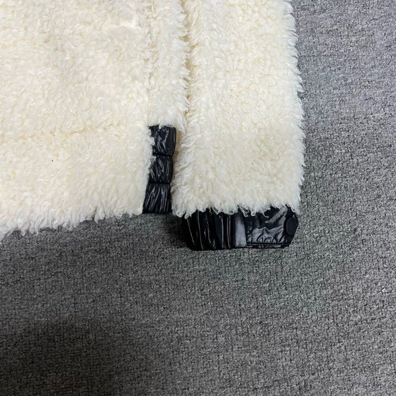 Moncler Moncler White Teddy Fleece Down Jacket Size XS / US 0-2 / IT 36-38 - 4 Thumbnail