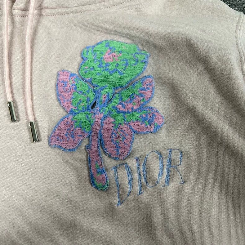 Dior Dior Pink Hoodie with Rose Embroidery Size XS / US 0-2 / IT 36-38 - 4 Thumbnail
