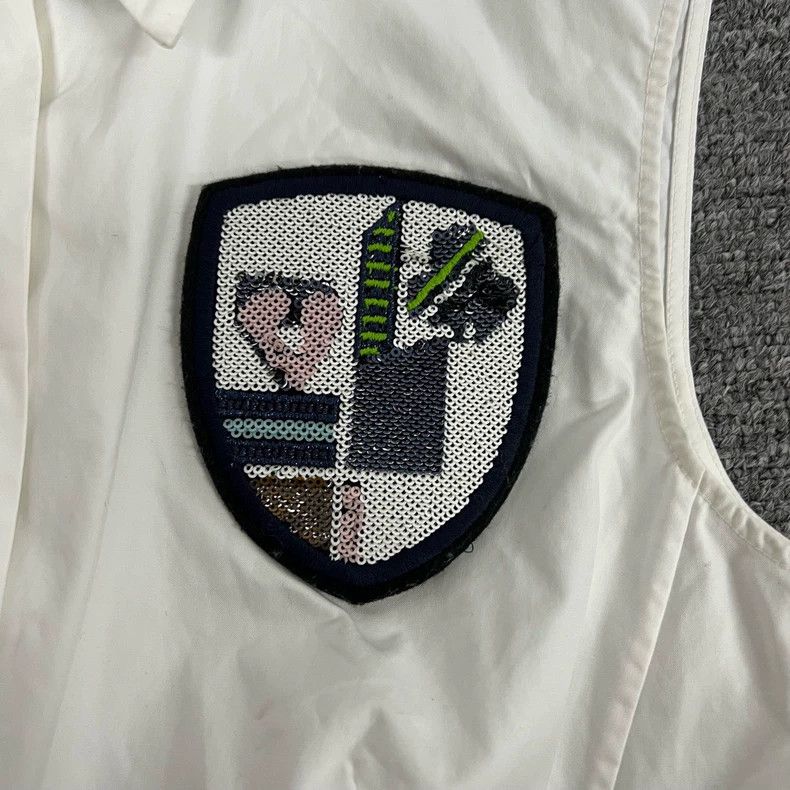 Dior Dior White Sleeveless Shirt with Logo Size S / US 4 / IT 40 - 4 Thumbnail