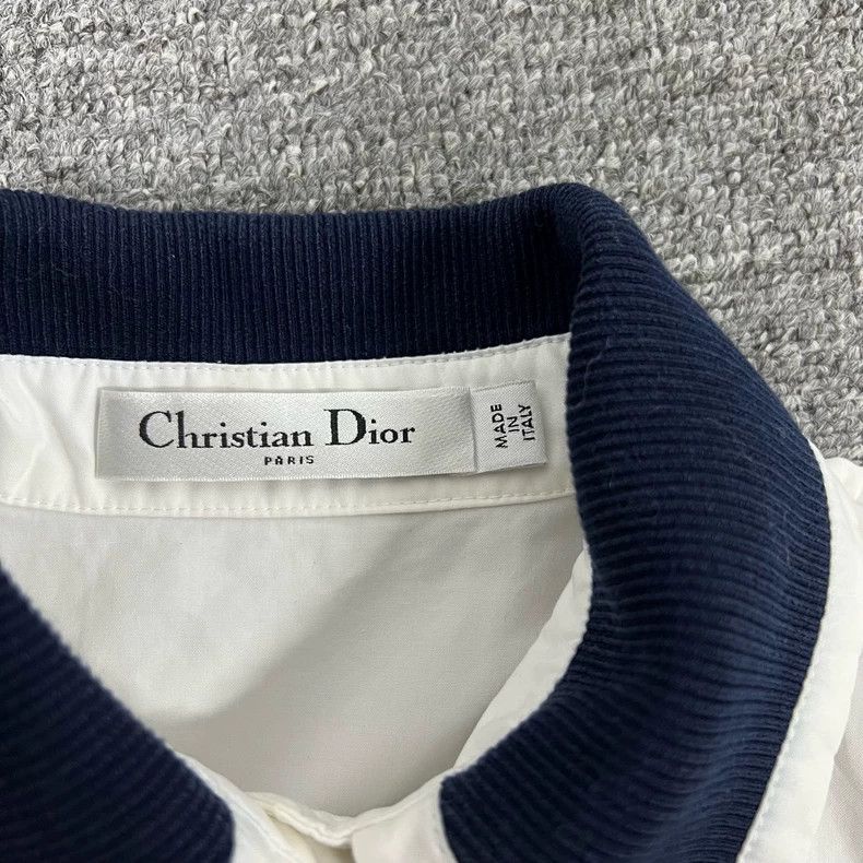 Dior Dior White Sleeveless Shirt with Logo Size S / US 4 / IT 40 - 5 Thumbnail