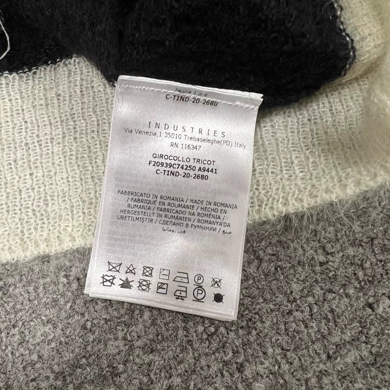 Moncler Moncler Black White Colorblock Knit Sweater Size L / US 10 / IT 46 - 7 Thumbnail