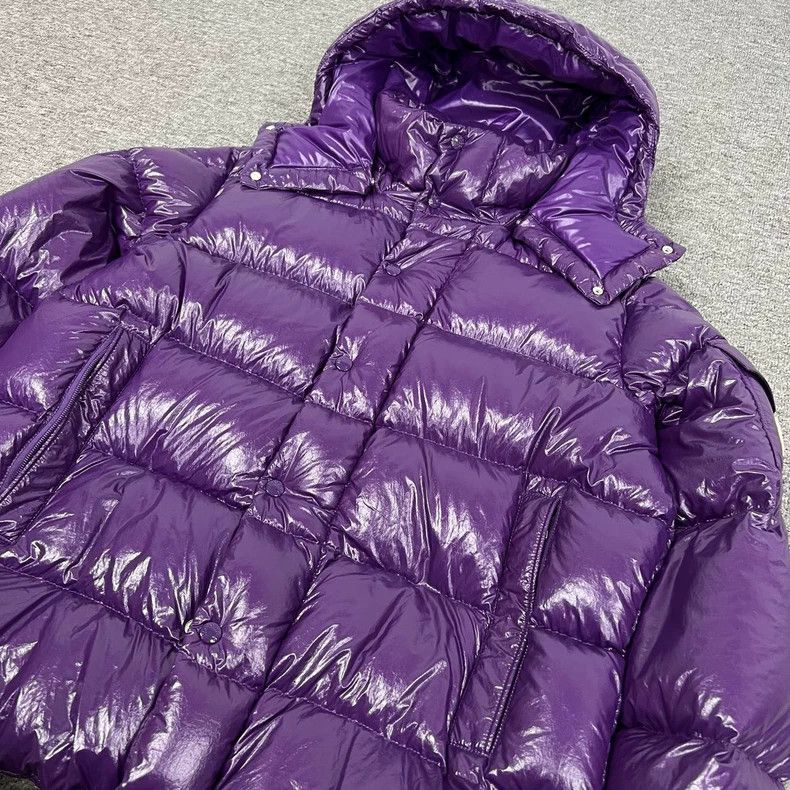 Moncler Moncler Purple Hooded Down Jacket Limited Edition Size L / US 10 / IT 46 - 4 Thumbnail