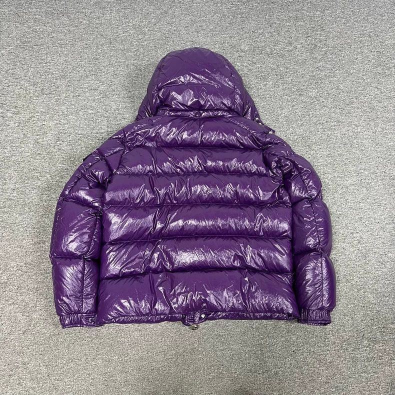 Moncler Moncler Purple Hooded Down Jacket Limited Edition Size L / US 10 / IT 46 - 2 Thumbnail