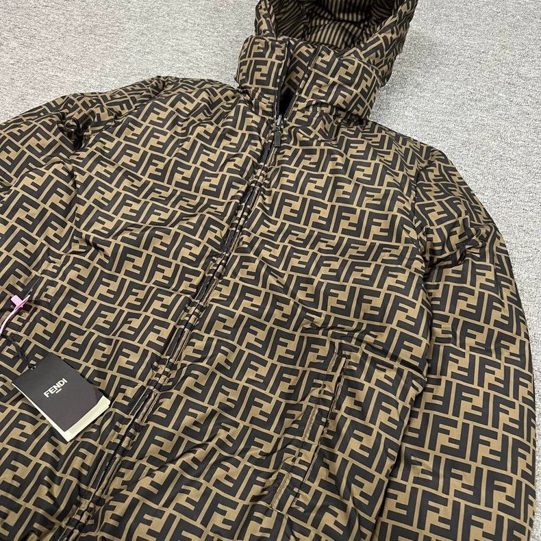 Fendi FENDI Reversible Down Jacket with Double F Logo Size L / US 10 / IT 46 - 4 Thumbnail