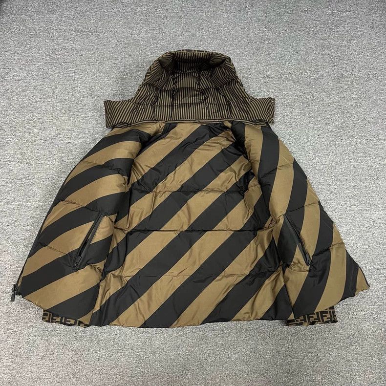 Fendi FENDI Reversible Down Jacket with Double F Logo Size L / US 10 / IT 46 - 2 Thumbnail