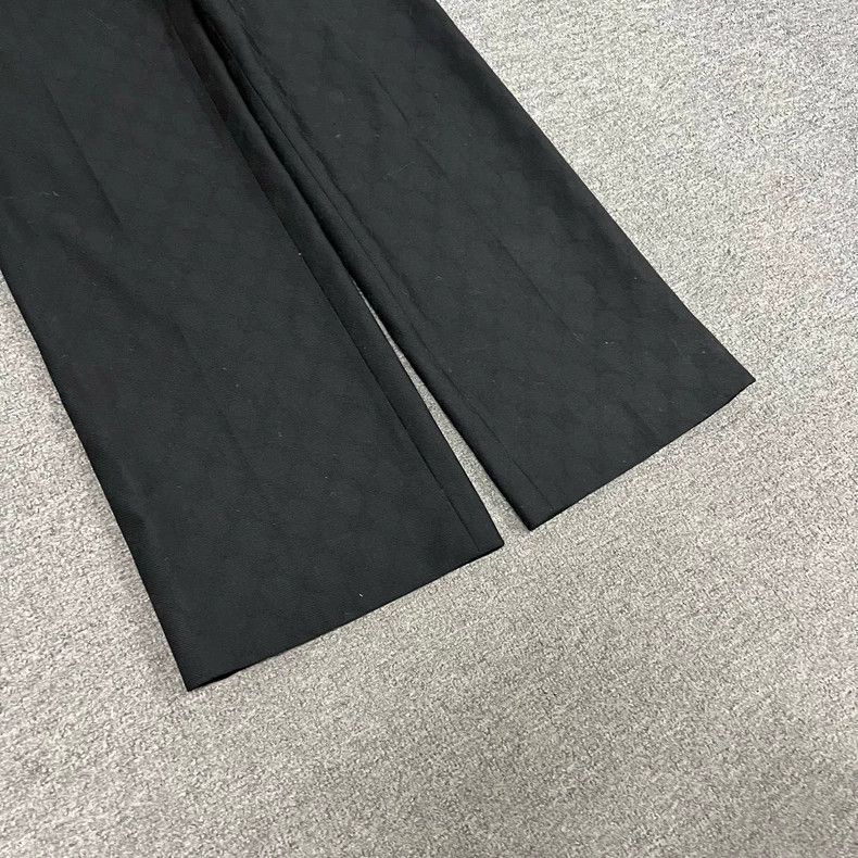Gucci Gucci Wool Wide-Leg Pants in Black Size 36" / US 14 / IT 50 - 5 Thumbnail