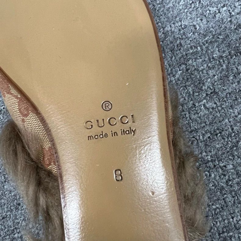 Gucci Gucci All-Over GG Fur Slippers Size 42 Size US 10 / IT 40 - 7 Thumbnail