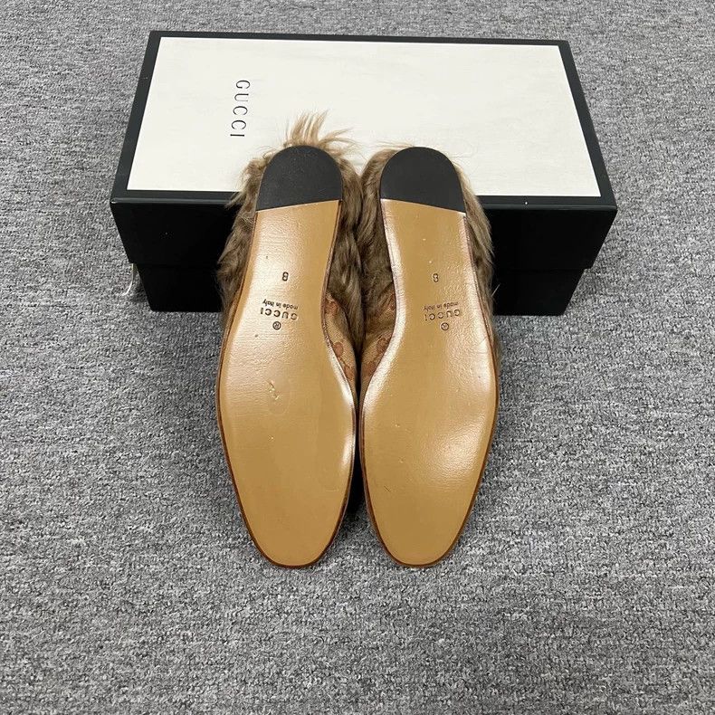 Gucci Gucci All-Over GG Fur Slippers Size 42 Size US 10 / IT 40 - 6 Thumbnail