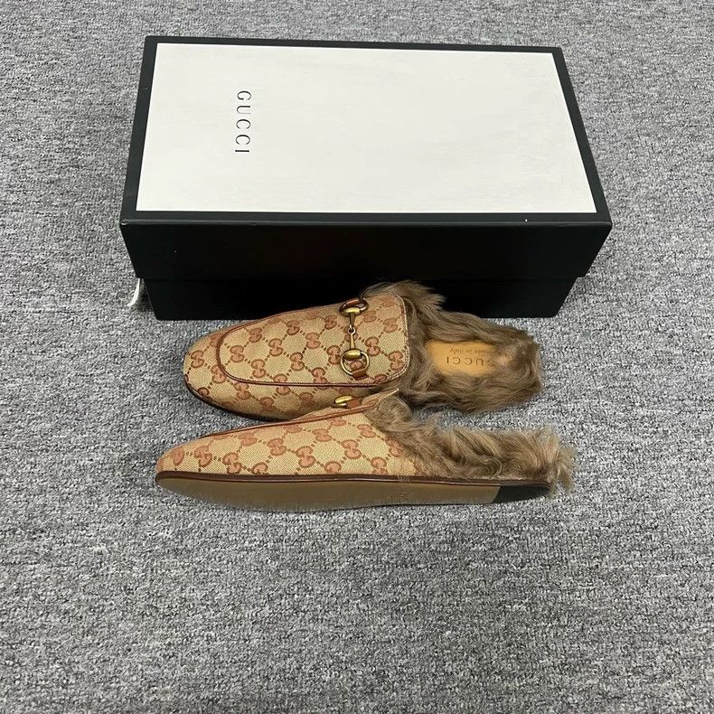 Gucci Gucci All-Over GG Fur Slippers Size 42 Size US 10 / IT 40 - 3 Thumbnail