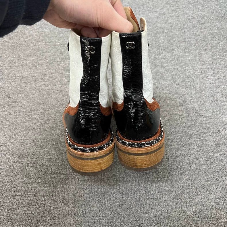 Chanel Chanel Color-Block Mid-Calf Boots Size 39 Size US 8 / IT 38 - 4 Thumbnail