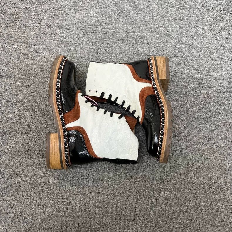 Chanel Chanel Color-Block Mid-Calf Boots Size 39 Size US 8 / IT 38 - 3 Thumbnail
