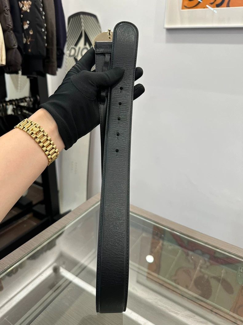 Versace Versace Medusa Logo Black Leather Belt Size ONE SIZE - 2 Thumbnail