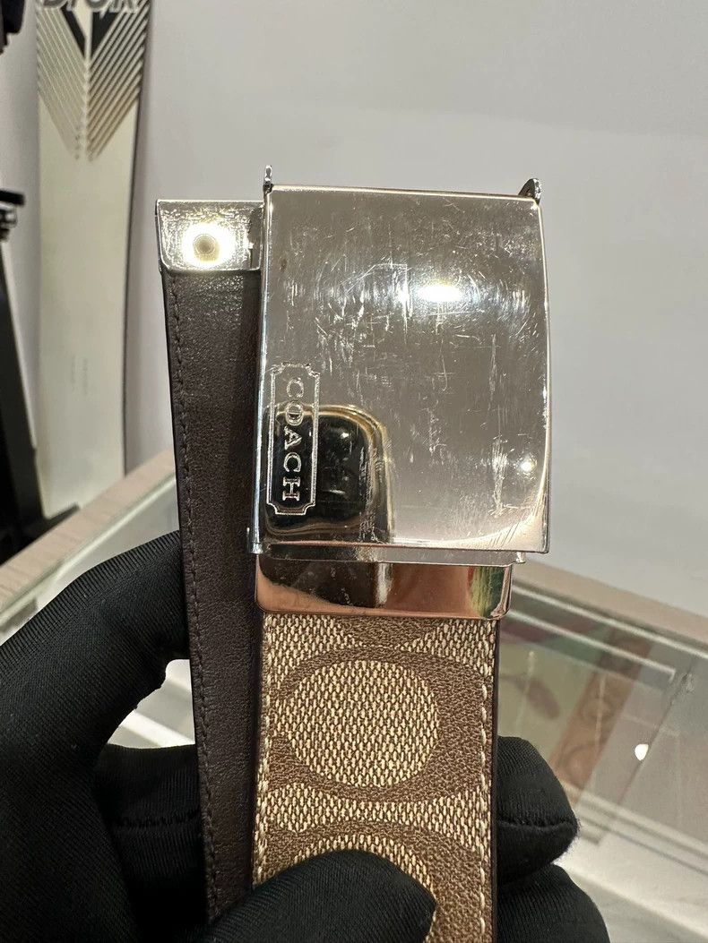 Coach Coach Classic Logo Canvas Belt 3.6cm Size ONE SIZE - 3 Thumbnail