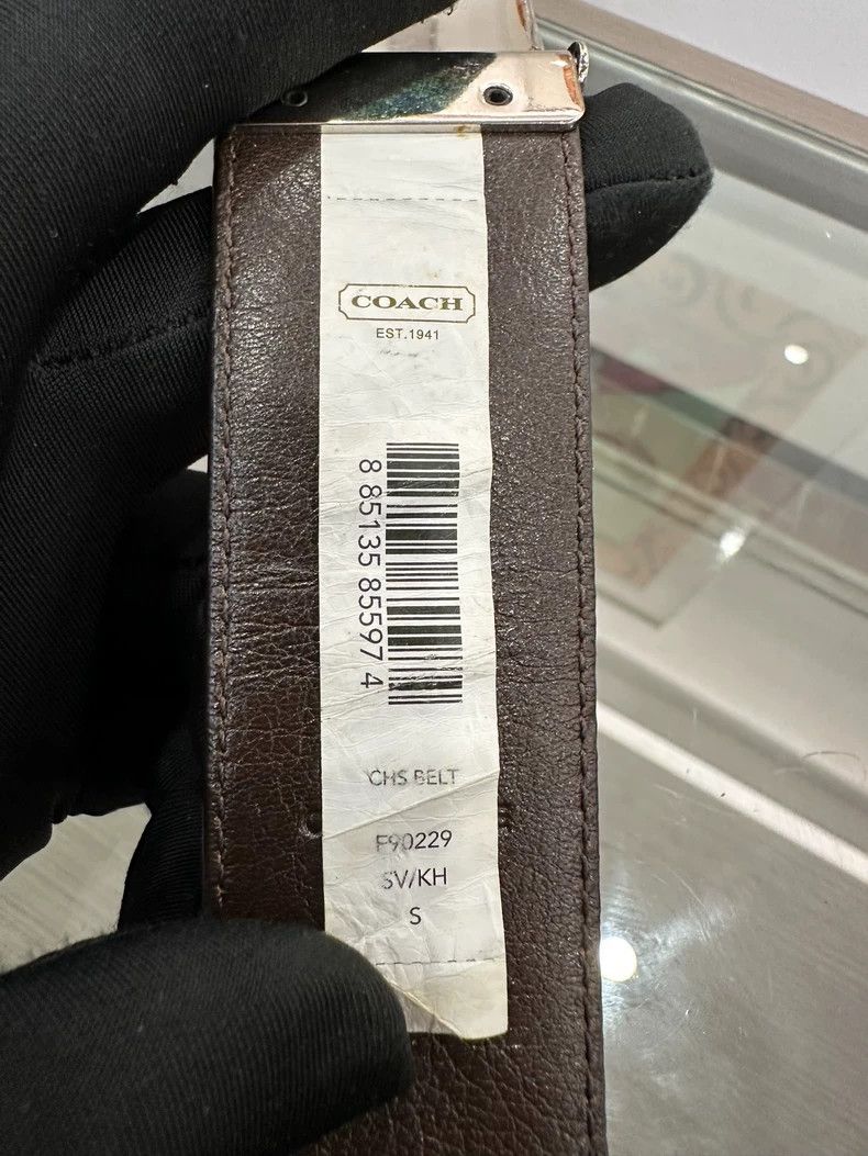 Coach Coach Classic Logo Canvas Belt 3.6cm Size ONE SIZE - 7 Thumbnail