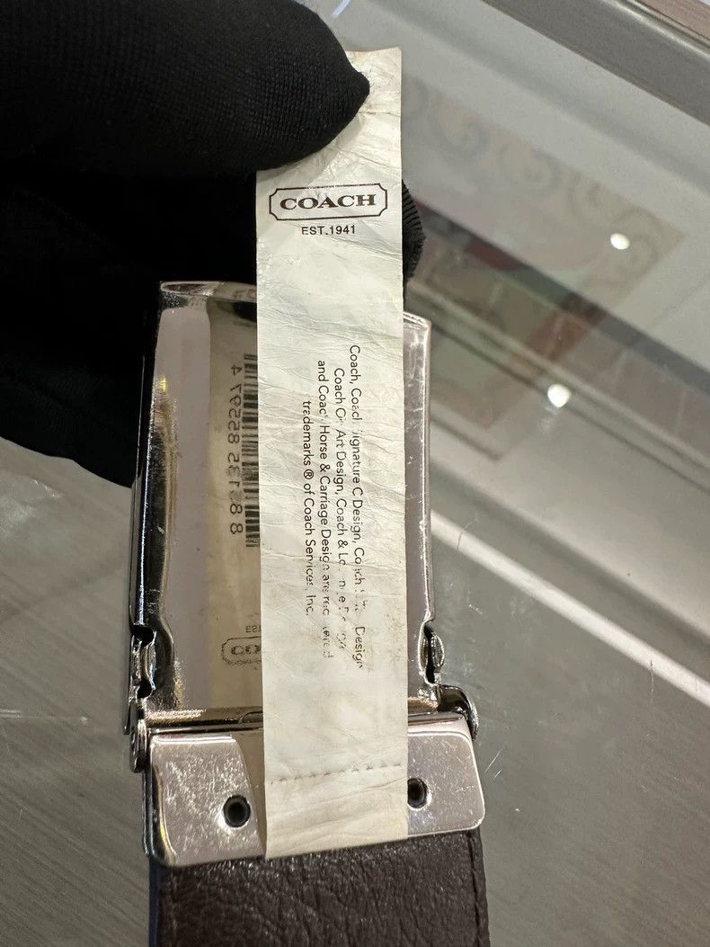 Coach Coach Classic Logo Canvas Belt 3.6cm Size ONE SIZE - 8 Thumbnail