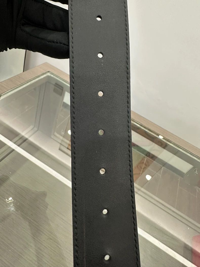 Gucci Gucci Black Gold Double G Logo Belt Size ONE SIZE - 6 Thumbnail