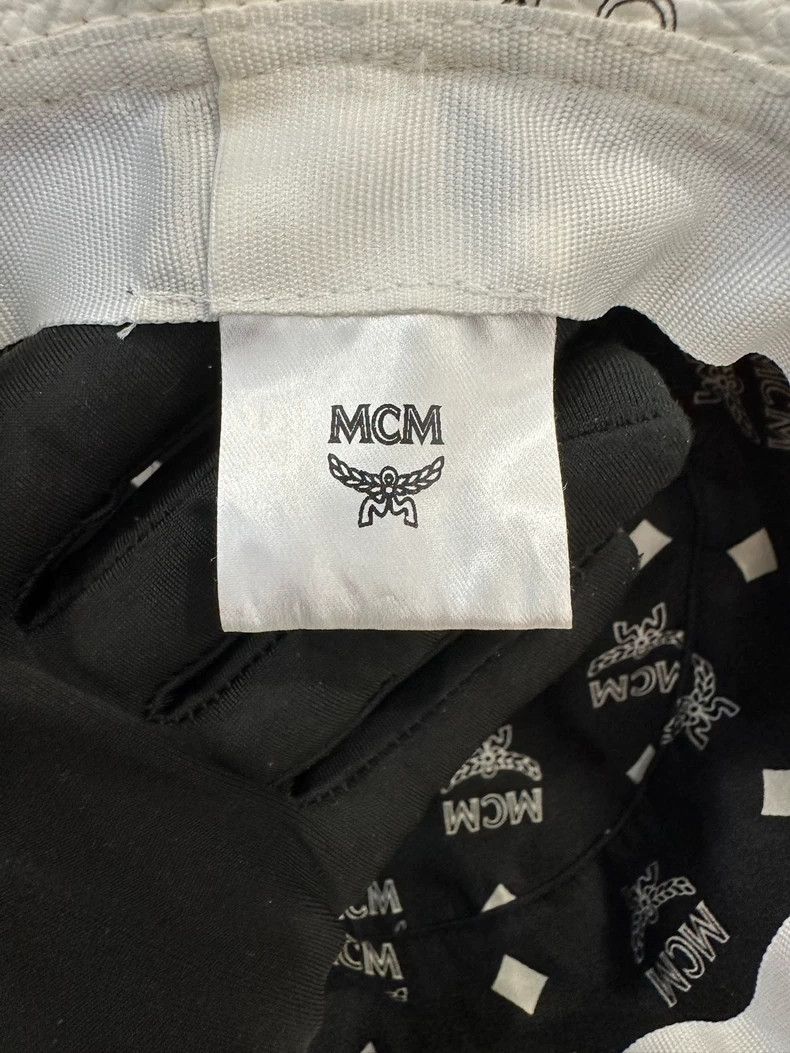 MCM MCM Classic White Printed Logo Bucket Hat Size ONE SIZE - 4 Thumbnail