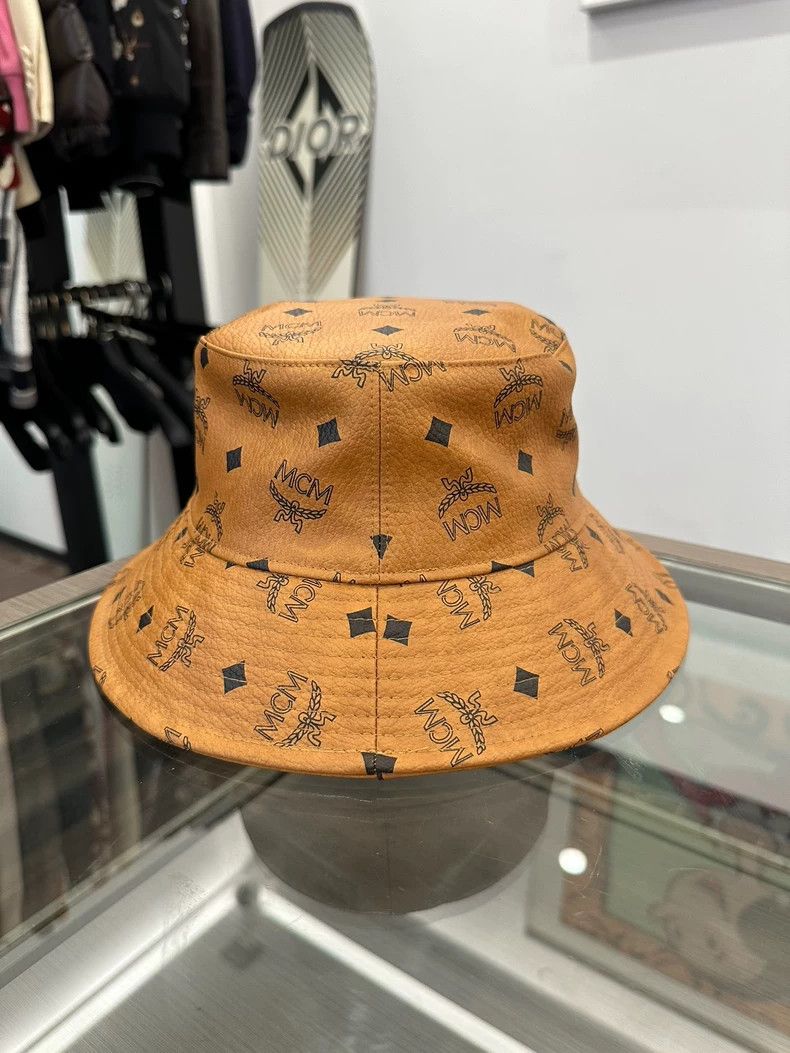 MCM MCM Classic Brown Logo Fisherman Hat Size ONE SIZE - 2 Thumbnail