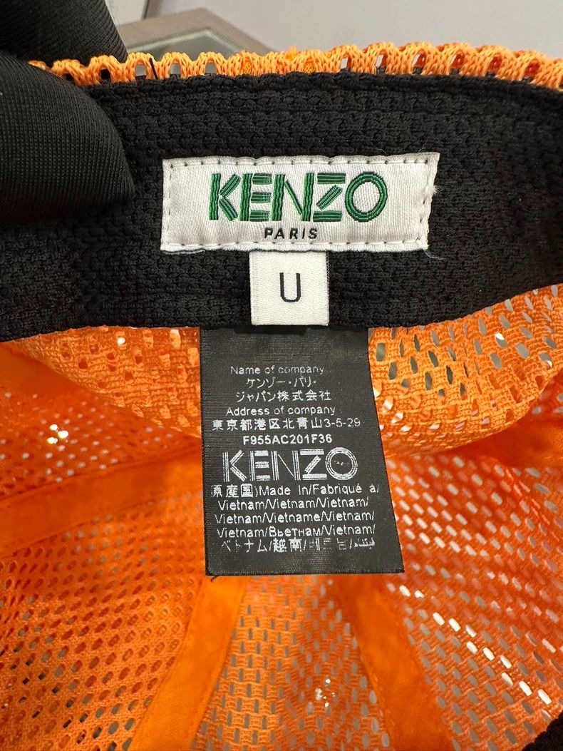 Kenzo Kenzo Orange Logo Mesh Baseball Cap Size ONE SIZE - 6 Thumbnail