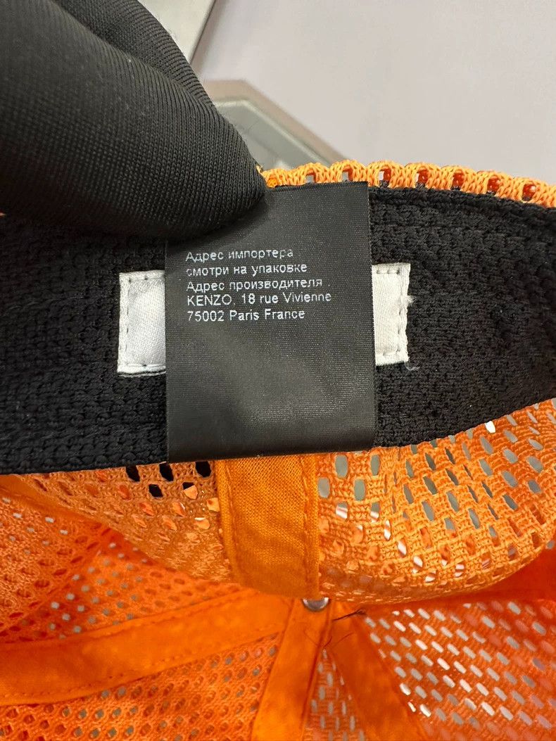 Kenzo Kenzo Orange Logo Mesh Baseball Cap Size ONE SIZE - 8 Thumbnail