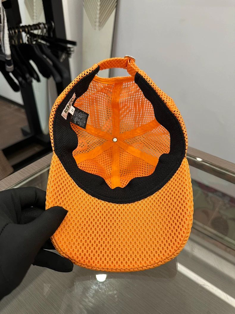 Kenzo Kenzo Orange Logo Mesh Baseball Cap Size ONE SIZE - 5 Thumbnail
