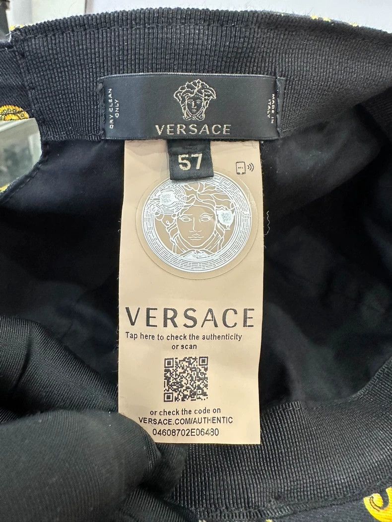 Versace Versace Black Gold Medusa Baseball Hat Size ONE SIZE - 7 Thumbnail