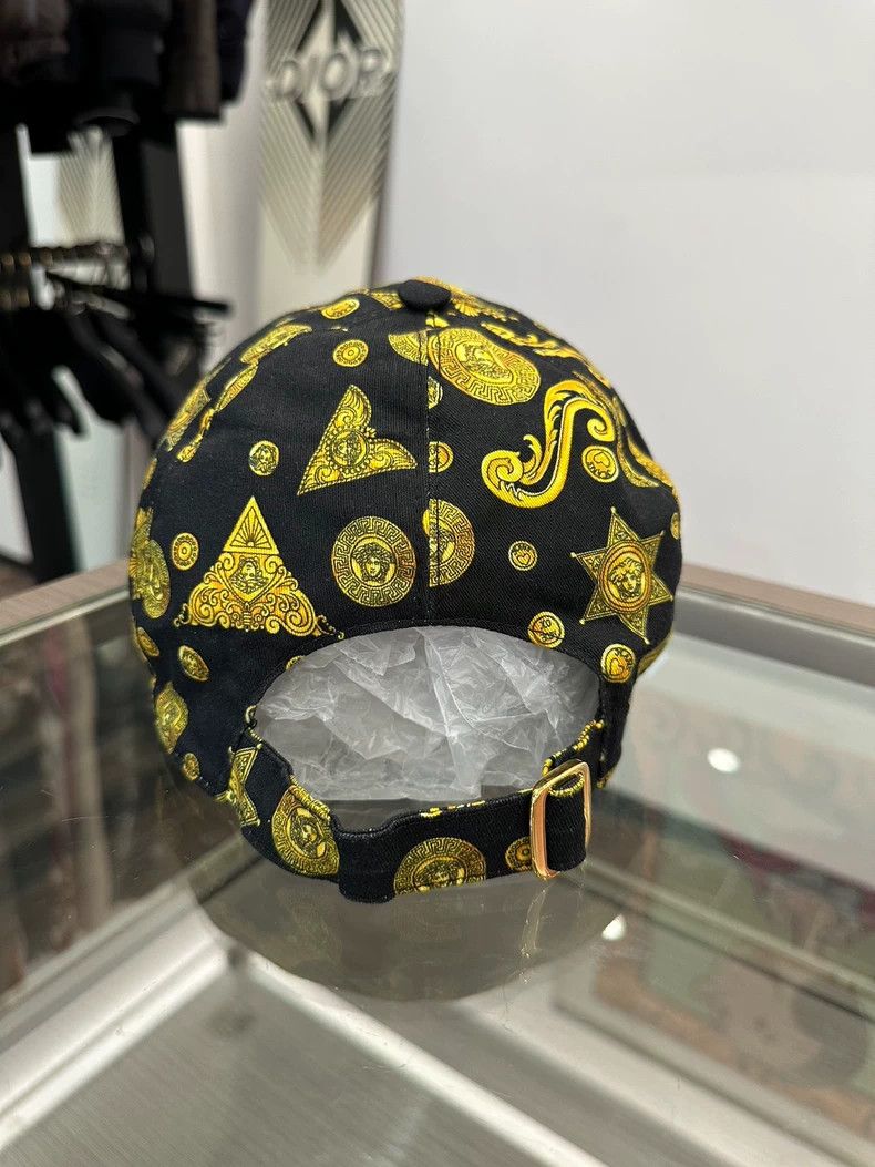 Versace Versace Black Gold Medusa Baseball Hat Size ONE SIZE - 5 Thumbnail