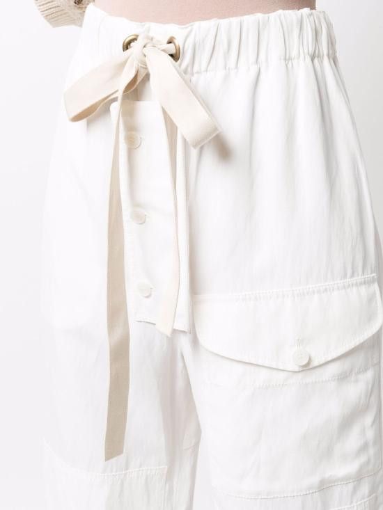 Stella McCartney STELLA MCCARTNEY Women Straight Pants 604507 3STA499001 White Size 26" / US 2 / IT 38 - 3 Thumbnail