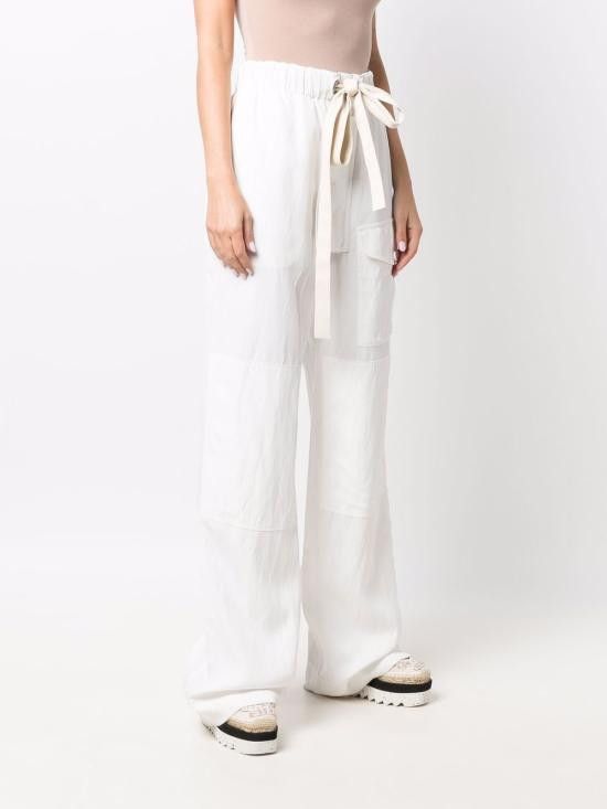 Stella McCartney STELLA MCCARTNEY Women Straight Pants 604507 3STA499001 White Size 26" / US 2 / IT 38 - 2 Thumbnail