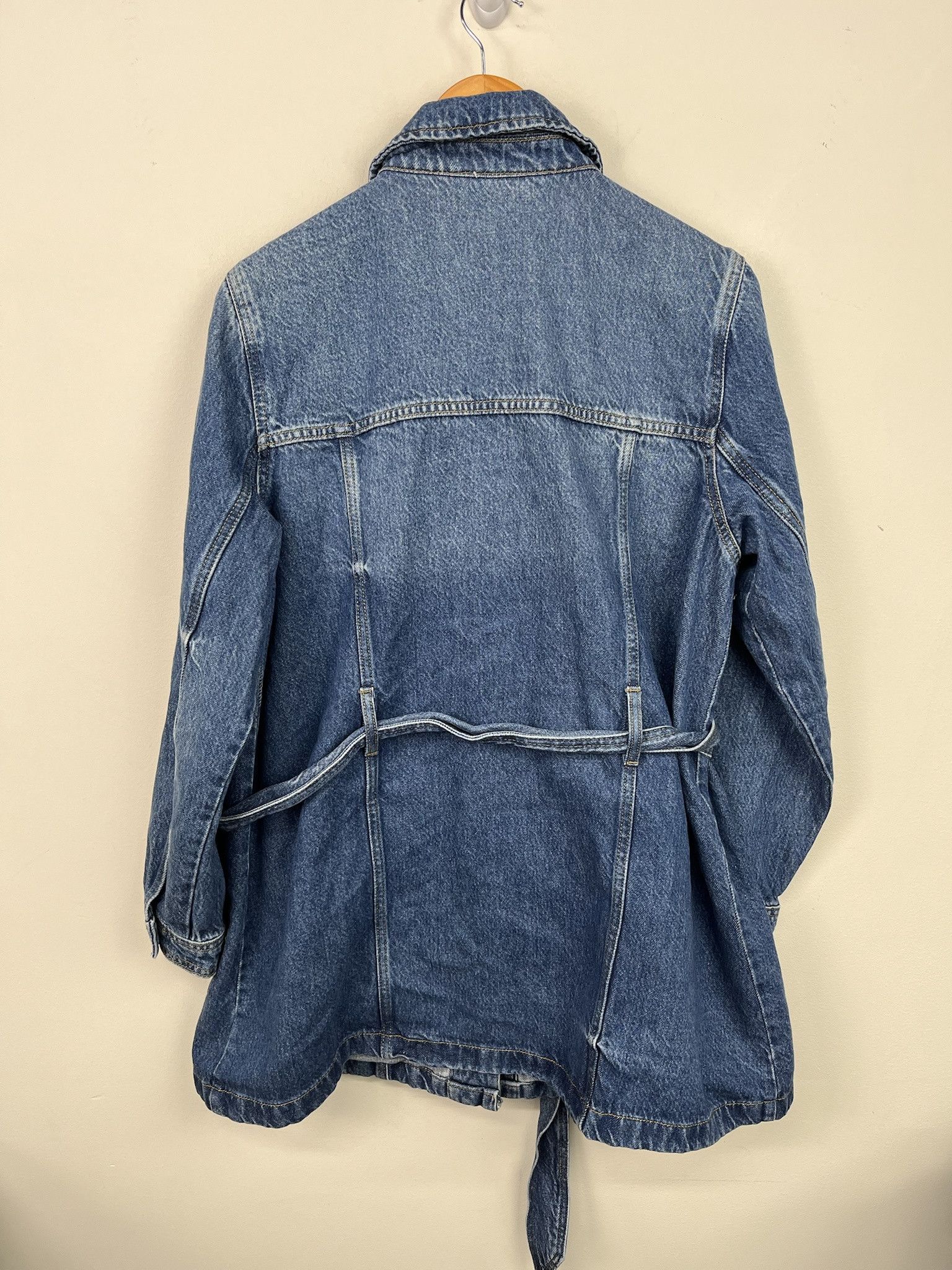 Levi's × Vintage Vintage Denim Jacket Y2K Belted Denim Coat Size L Size US L / EU 52-54 / 3 - 2 Thumbnail