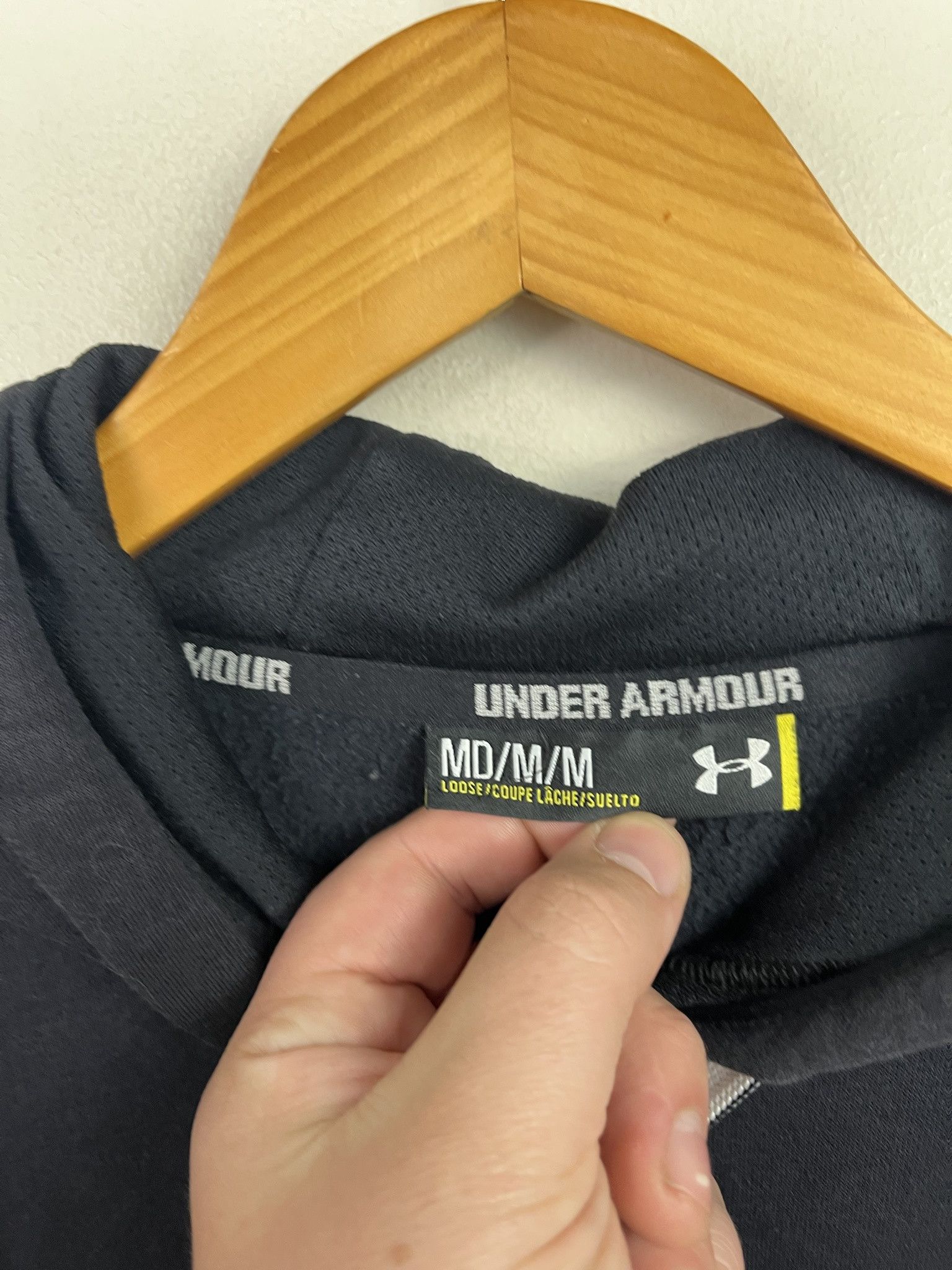 Under Armour × Vintage Vintage 90s Under Armour Hoodie Size L Size US L / EU 52-54 / 3 - 2 Thumbnail