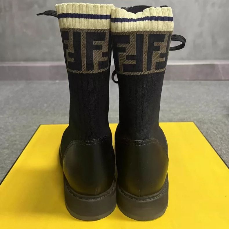 Fendi Fendi Black Comfortable Martin Boots Size US 6 / IT 36 - 3 Thumbnail