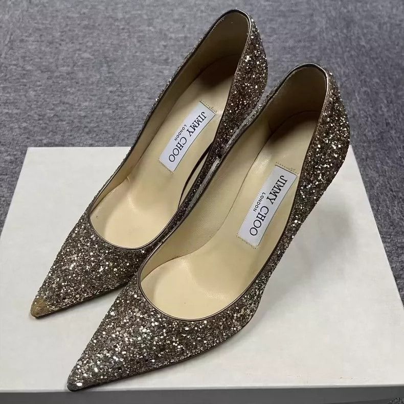 Jimmy Choo Jimmy Choo Gold High Heels Size 36 Size US 6 / IT 36 - 2 Thumbnail