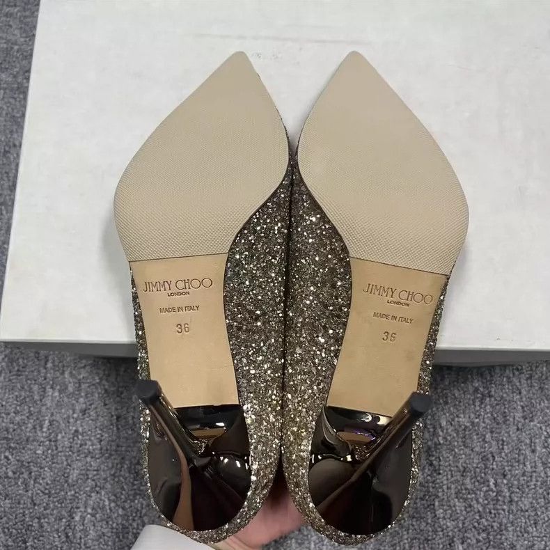 Jimmy Choo Jimmy Choo Gold High Heels Size 36 Size US 6 / IT 36 - 5 Thumbnail