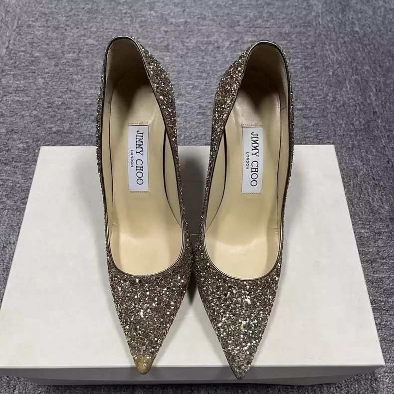 Jimmy Choo Jimmy Choo Gold High Heels Size 36 Size US 6 / IT 36 - 3 Thumbnail