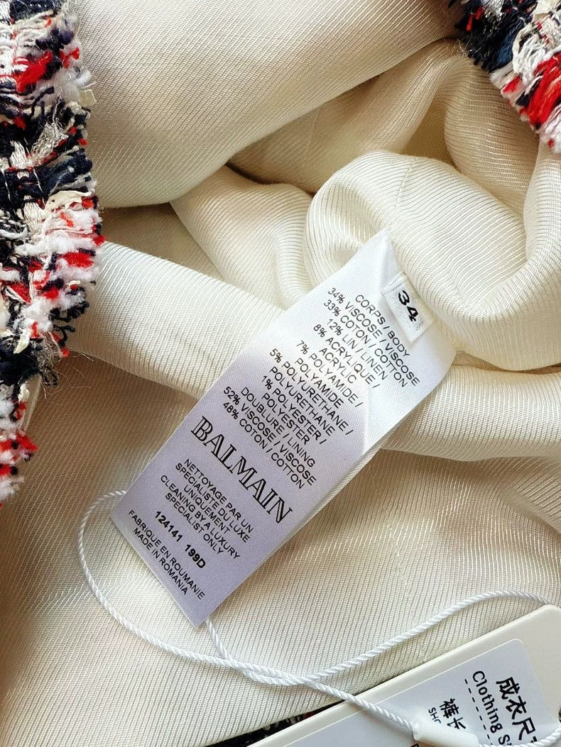 Balmain Balmain Multicolor Tweed Skirt with Silver Buttons Size 34" / US 12 / IT 48 - 8 Thumbnail