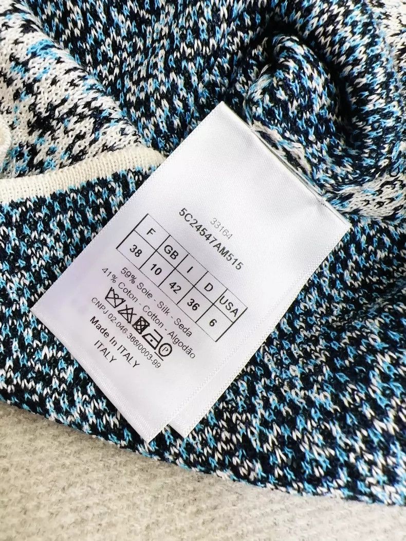 Dior Dior Blue Gray Short Sleeve Knit Top Size M / US 6-8 / IT 42-44 - 6 Thumbnail