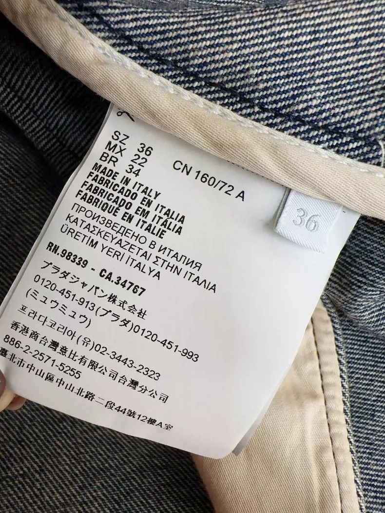 Prada Prada Denim Sleeveless Long Vest Jacket Size S / US 4 / IT 40 - 7 Thumbnail