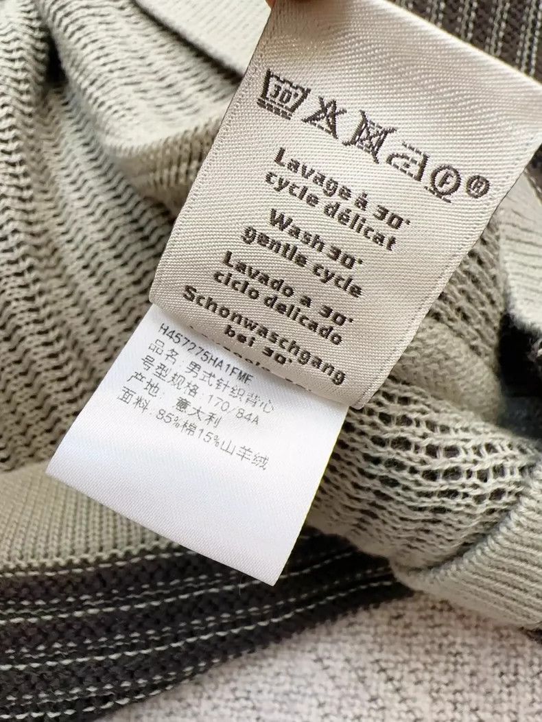 Hermes Hermes Gray Striped Knit Vest Size M Size M / US 6-8 / IT 42-44 - 7 Thumbnail