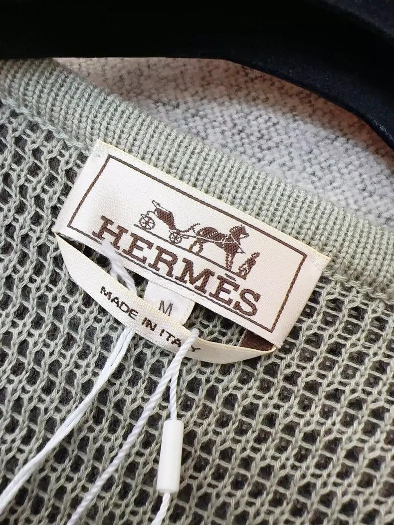 Hermes Hermes Gray Striped Knit Vest Size M Size M / US 6-8 / IT 42-44 - 5 Thumbnail