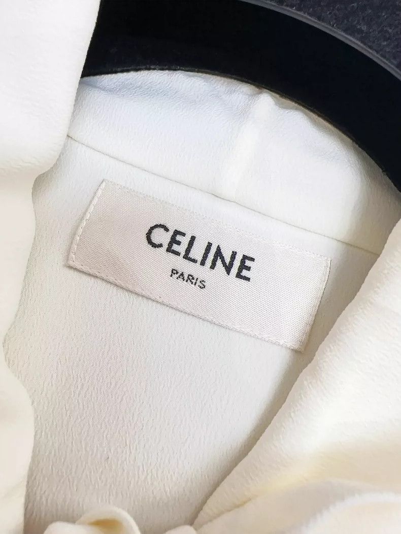 Celine Celine Cream Silk Bow Blouse Size 36 Size S / US 4 / IT 40 - 5 Thumbnail